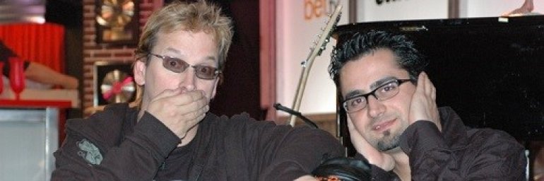 Antonio Esfandiari and Phil Laak